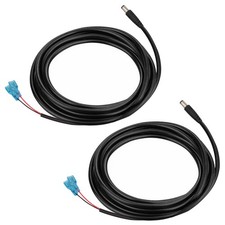 KSK 79-inch Chew Proof Trail Camera Power Cord 2 Pack , 5.5x2.1mm 2PC, Black