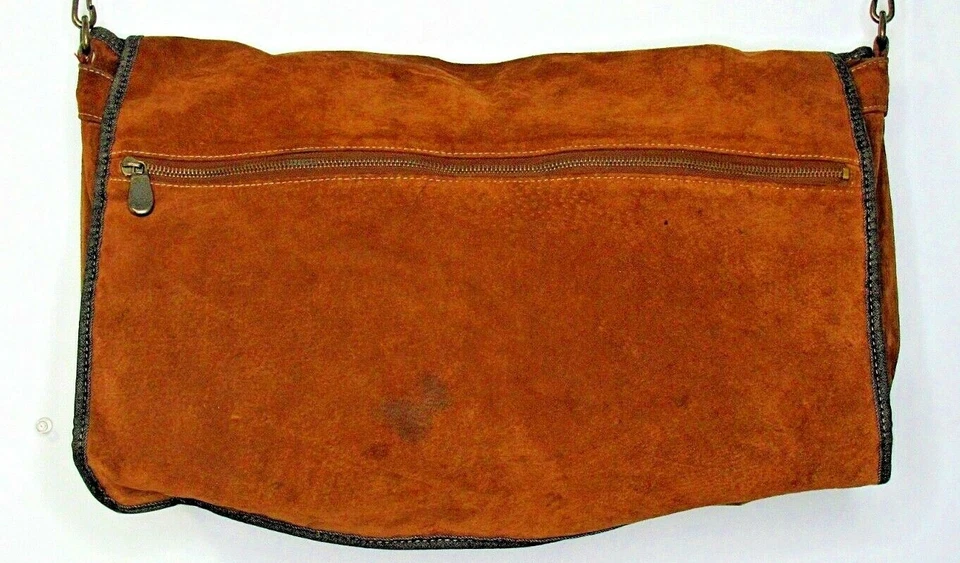 Bolso Bandolera Mensajero Wilsons Cuero M. JULIAN Cuero Gamuza Genuino Marrón Foto 4 de 4