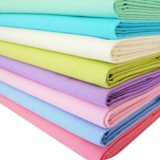 100% Cotton Sheeting Fabric Plain Craft Dress Quilting Material 58" By Meter