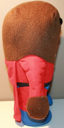 9.5" Super Domo Plush Character Red Suit and Cape - Picture 4 of 9