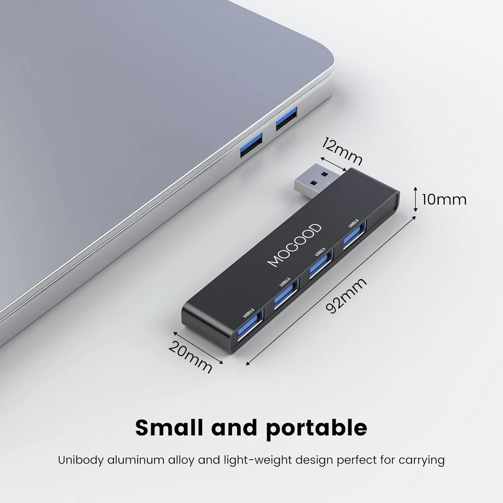 3-Port USB 3.0 Hub Adapter for Laptop PC Mac Expand Connectivity 3-Port USB 3.0 Hub Adapter for Laptop PC Mac Expand Connectivity