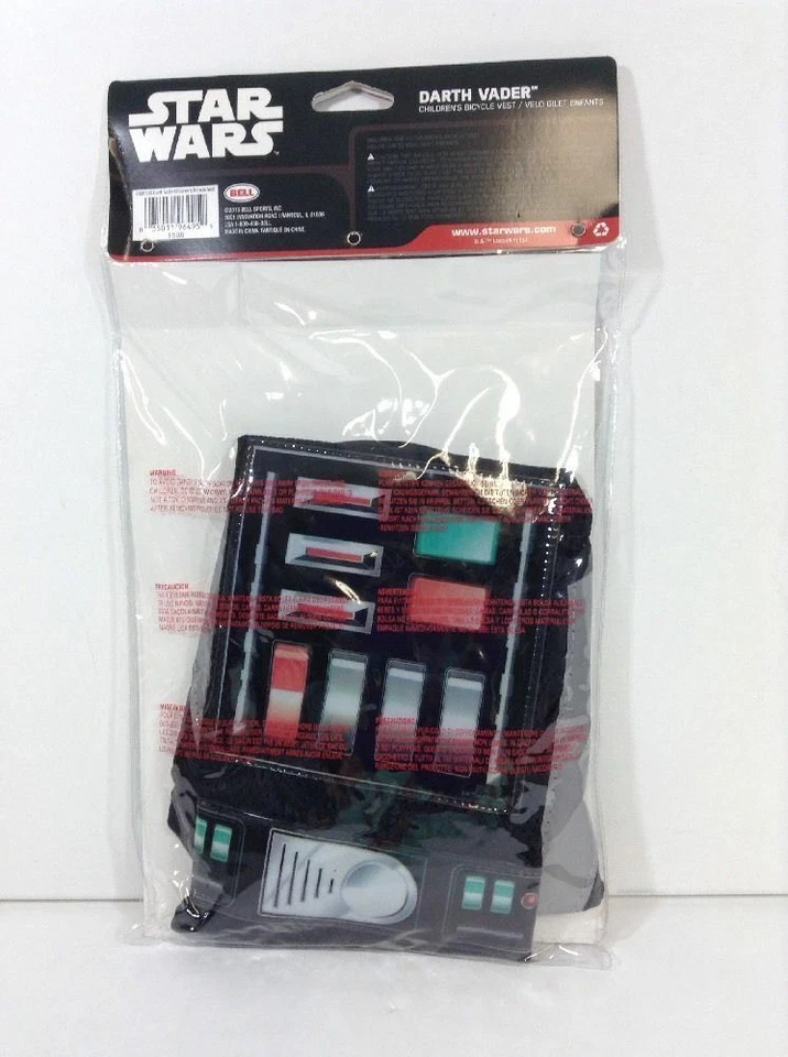 NEW Children's bicycle Vest.  Star Wars Darth Vader.  Ages 5-8.   Retails $12.99 - Image 4 of 4