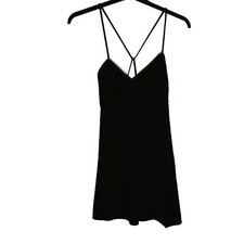 Zara Dress Womens Ladies Size Small Black Strappy Dress Bnwt Night Out Party Bbq