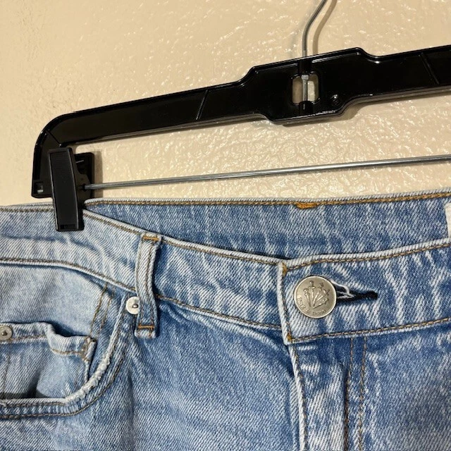 Rag & Bone Jeans Womens 32 Blue Denim Harlow Ankle Straight Leg Mid Rise Light - Image 2 of 4