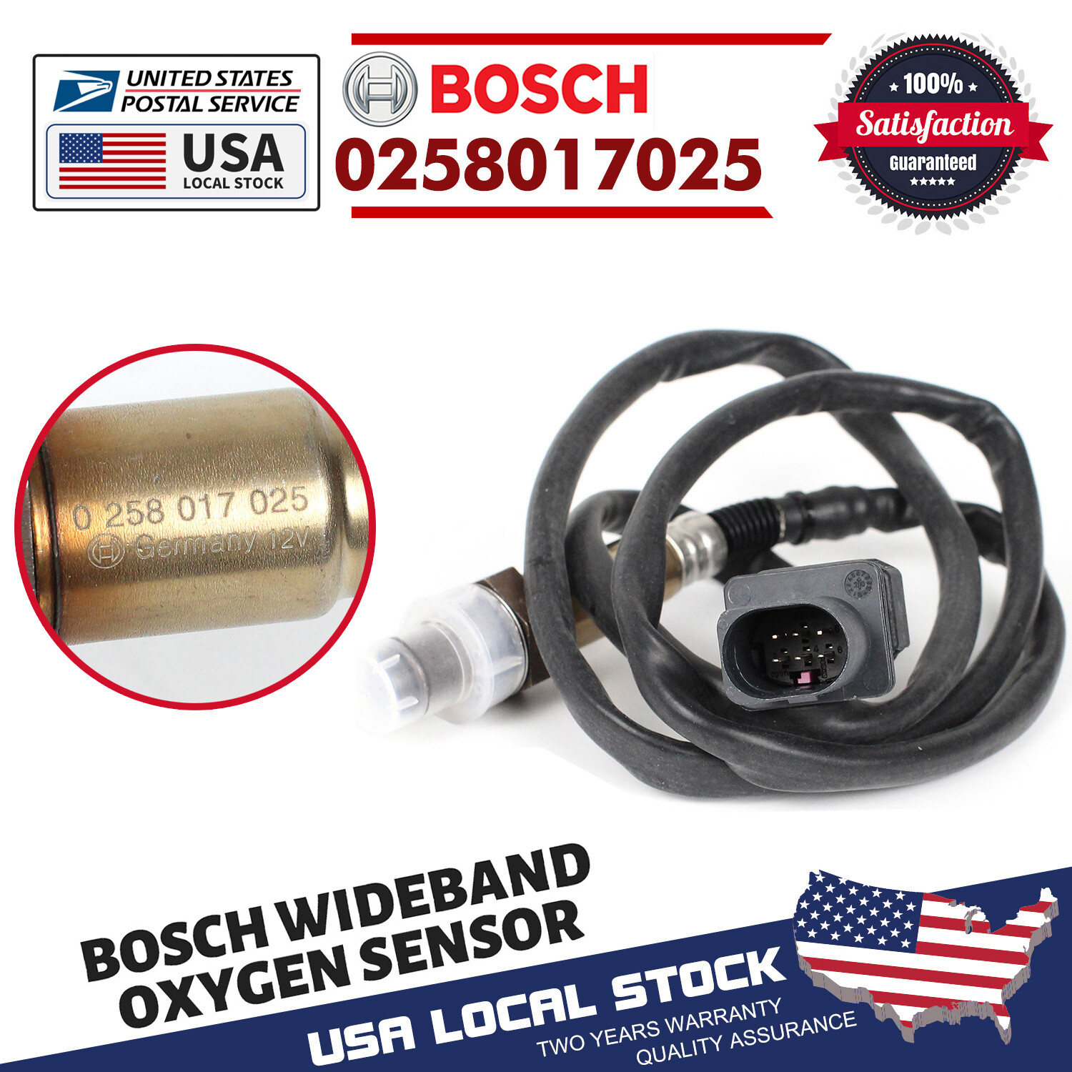 Sonda Lambda Bosch 0258017025 - Sensore Ossigeno Per Auto - Foto 11