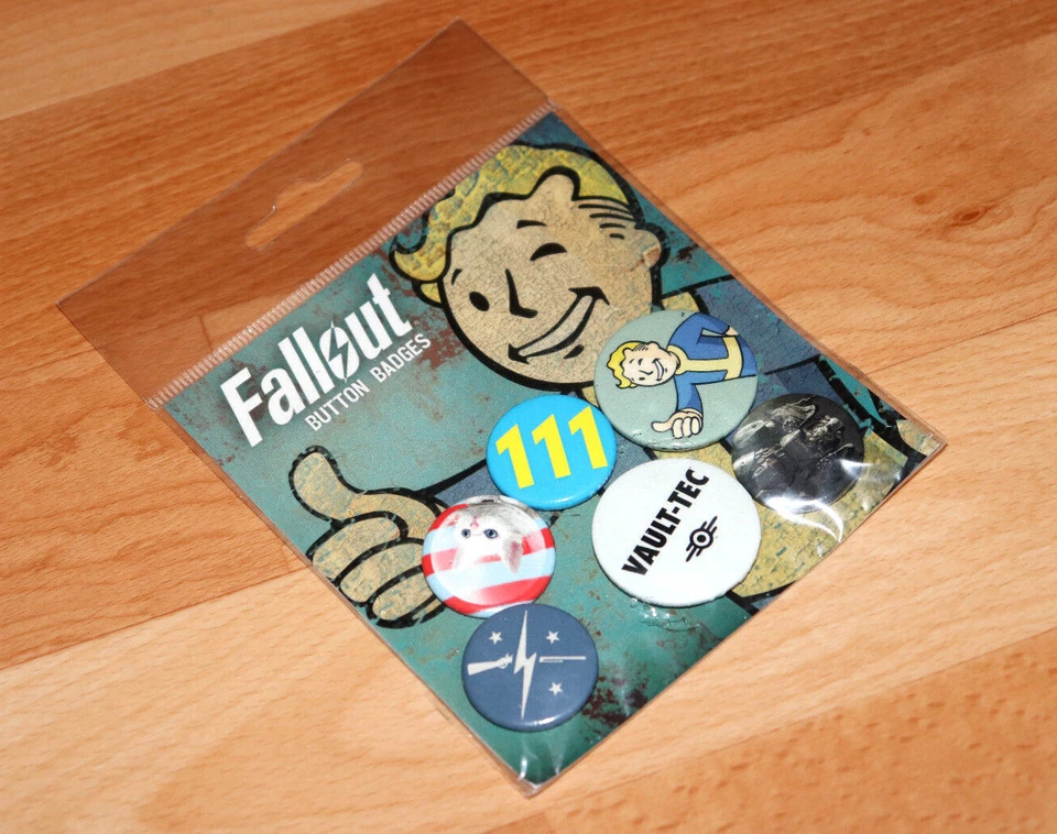 2016 Fallout Vault-Tec 111 Vault Boy Rare Button Badges Set Bethesda - Image 4 of 4