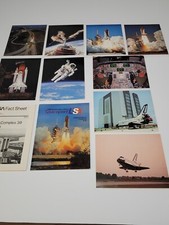 The Space Shuttle Collection 9 Vtg 8"x10" Prints NASA Photographs, Fact Sheet 