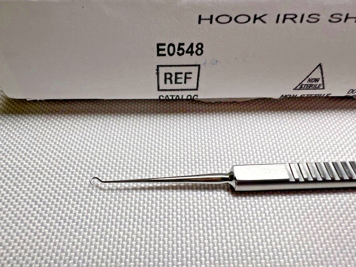 Storz Bausch & Lomb E0548 Tyrell Iris Hook, 2mm Hook X 4.8