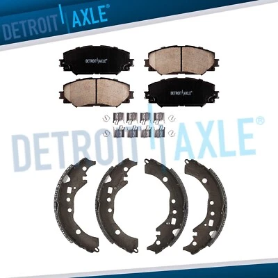 Front Ceramic Brake Pads Rear Shoes Kit for 2009 - 2019 Scion xD Toyota Corolla - Bild 1 von 4