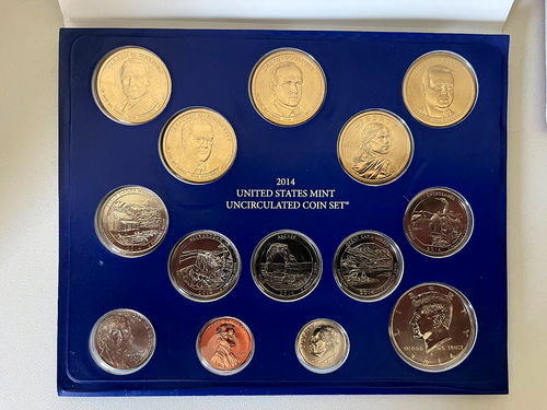 2014 Mint Set. Complete 28 coin set. Includes 14 each "P" and "D" Mint - Picture 3 of 5