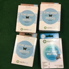 Lot of 4: Earth Kind Stay Away Moths: Plant Based Moth Prevention.