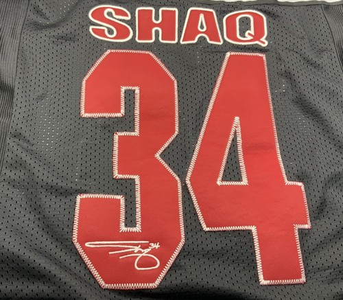 SHAQ Lakers NBA Youth Short Sleeves Polyester Black Jersey No. 34 Size 10 12 - Picture 3 of 8