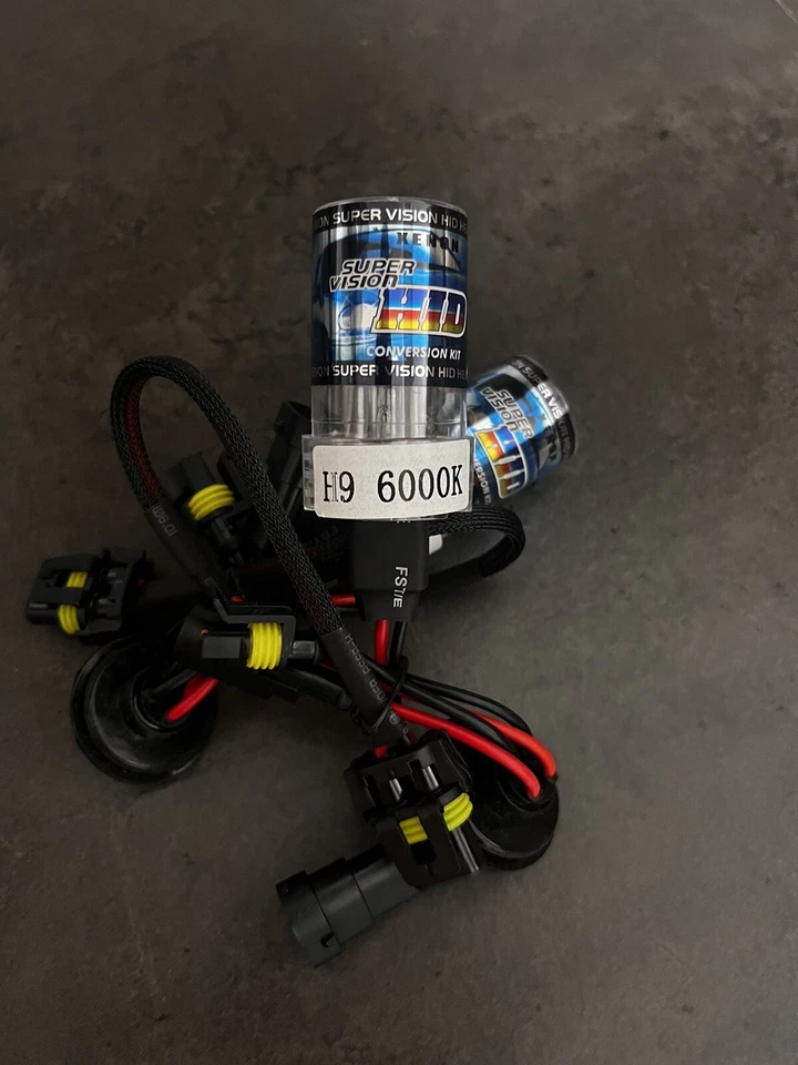 Xenon Super Vision HID Headlight Bulbs H9 6000K White Light – Pair Replacement - Image 3 of 4