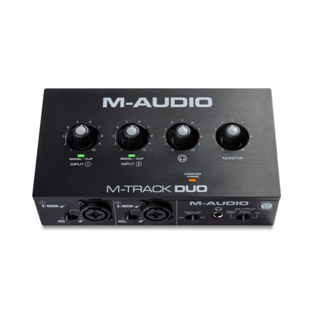 Interfaccia audio MTrackDuo scheda audio streaming nero attrezzatura musicale BUONA-