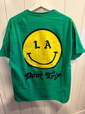 Free & Easy, Don't Trip T-Shirt, Men's Size XL, Green