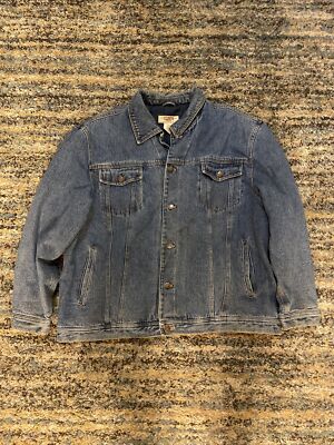 Vintage Men's Big Mac Workwear Button Down Insulated Denim Jacket