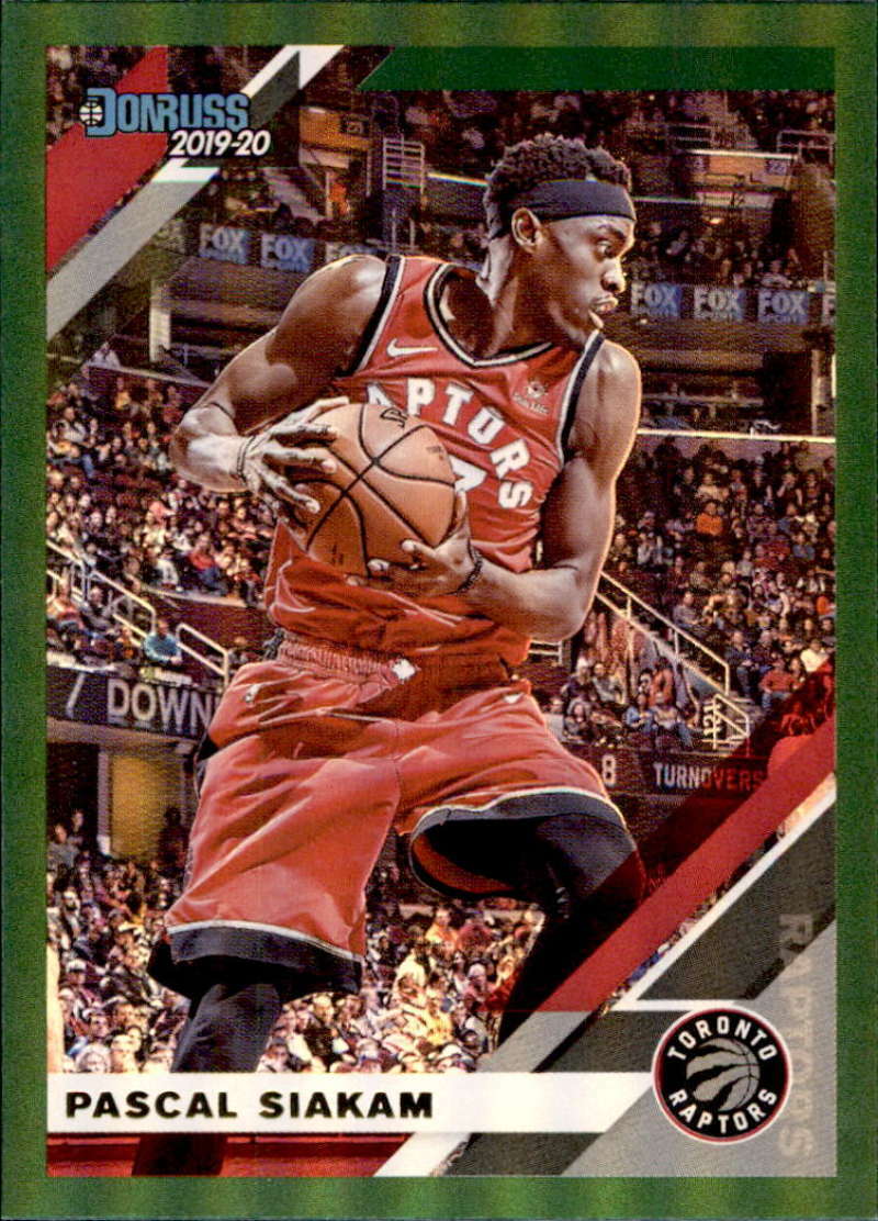 2019-20 Donruss Green Flood #189 Pascal Siakam Toronto Raptors