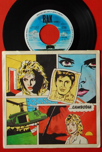 KIM WILDE CAMBODIA / WATCHING FOR SHAPES 1981 RARE EXYU 7“ PS