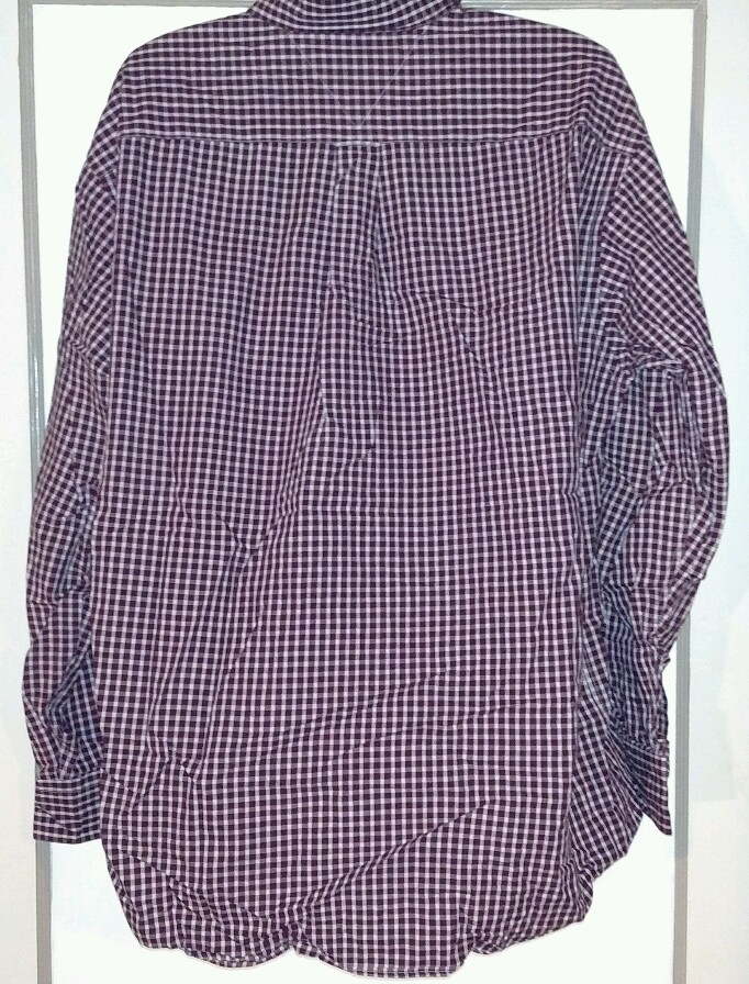 Tommy HILFIGER Weekend Classics Men Button Down Long Sleeve Plaid Shirt 16 34-35 image 2
