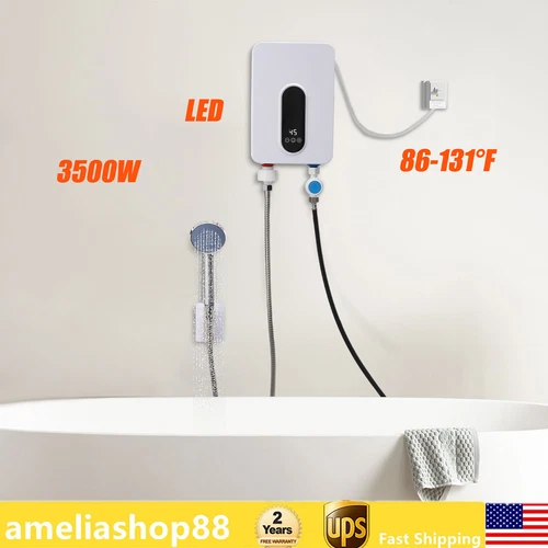 110V 3500W Electric Water Heater Instant Hot Water Heater Water Heater IPX4