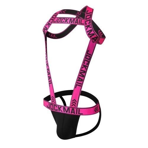 Sexy Mens Shoulder Strap Jockstrap Underwear 2 In 1 Chest Harness Gay Thongs - Picture 14 of 18