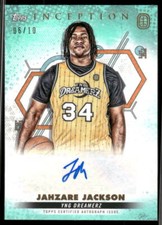 2021-22 Topps Inception Overtime Elite #IA-JJ3 Jahzare Jackson Autographs /10