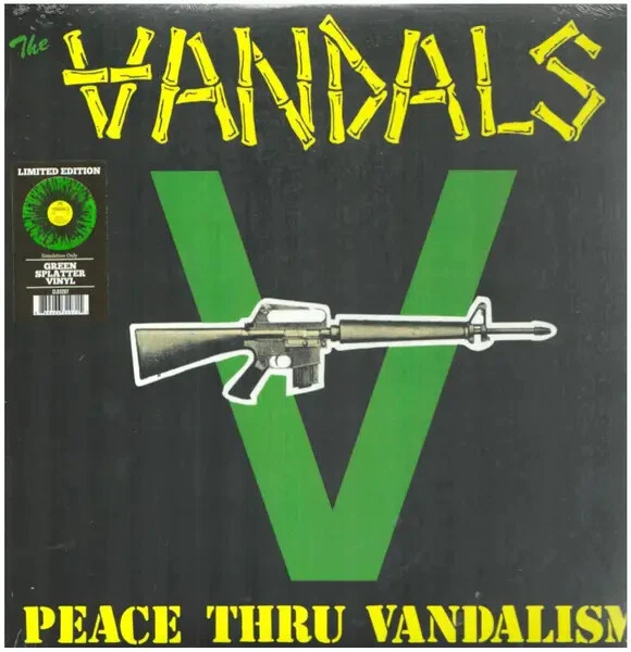 Vandals Peace Thru Vandalism GREEN SPLATTER VINYL NEW OVP Kunf. Vinyl LP - Bild 1 von 1
