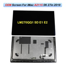 OEM For iMac Retina 27" 5K A2115 LCD Screen Assembly 2019 LM270QQ1 SD E1 E2