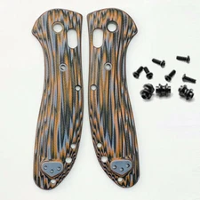 2PCS G10 Handle Patch Custom Grips Shank Scales For Benchmade Griptilian 551 USA