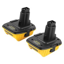 DONGPUCUN 2Pack Battery Adapter 18V to 20V Compatible with Yellow-black