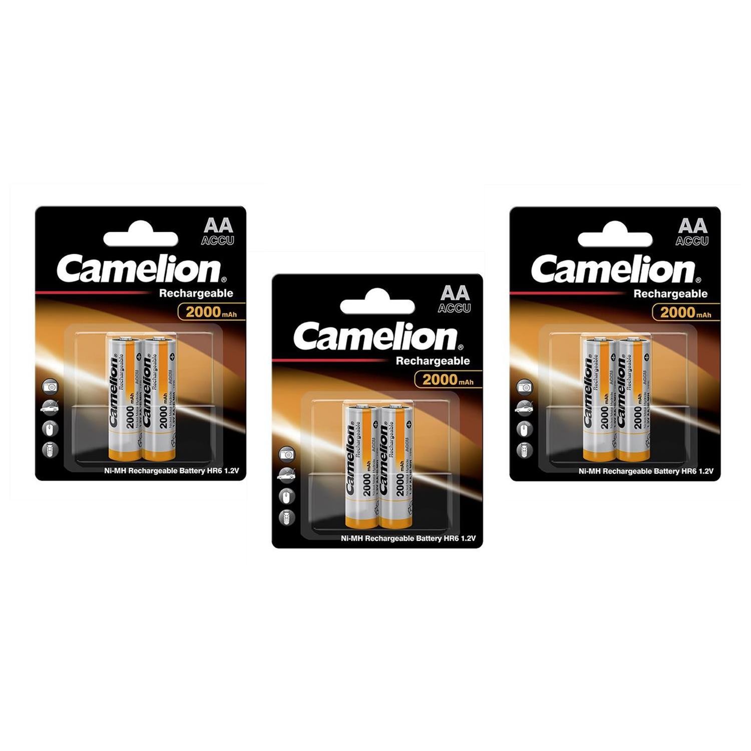 Pile rechargeable AA Camelion prechargee a faible auto-decharge R06