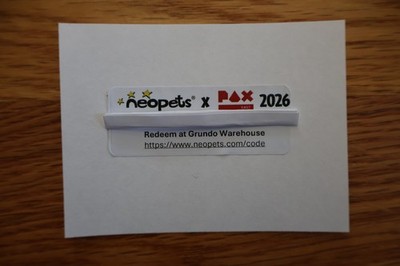 PAX East 2026 Neopets Code Grundo Warehouse