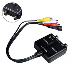 AV To RF Modulator Cable TV Connection Audio Video Output For Cable TV System