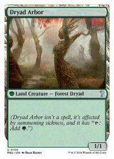 Dryad Arbor (White Border) - Near Mint MTG Mystery Booster 2