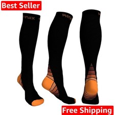 Physix Gear Compression Socks 20-30 mmHg - Men  Women - Running, Nurses, Shi...