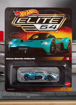 2025 Hot Wheels Elite 64 Aston Martin Valkyrie Metallic Teal