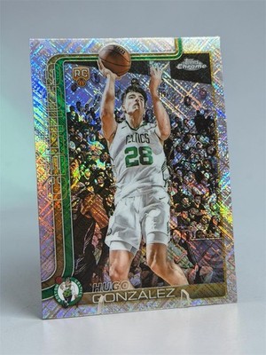 2025-26 Topps Chrome - Hugo Gonzalez #278 Skylight Refractor (RC) Celtics