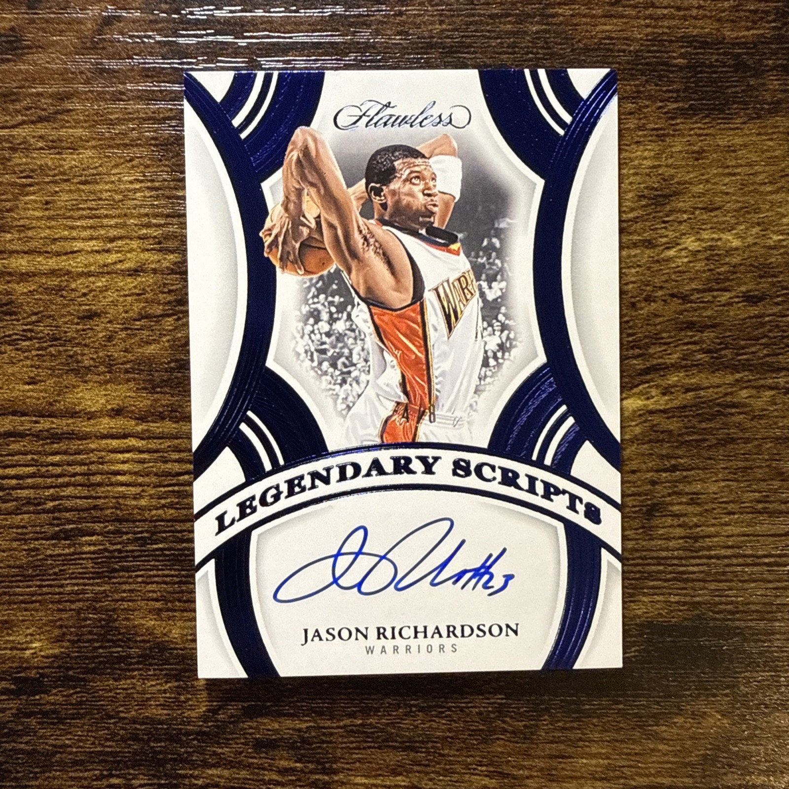 2024-25 PANINI FLAWLESS JASON RICHARDSON AUTO BLUE LEGENDARY SCRIPTS /8 view 1