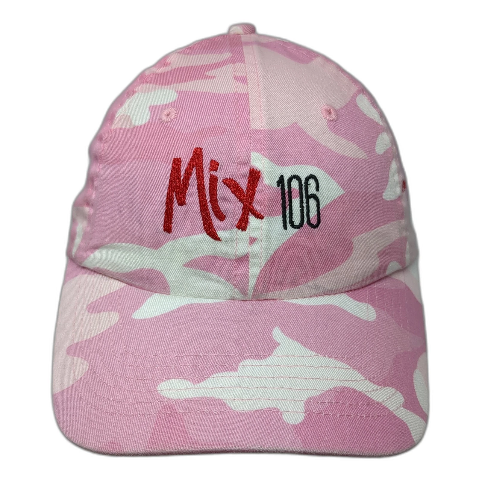 Mix 106 Strapback Hat Multicolor One Size Embroidered Camo Port Authority