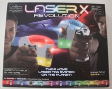 Laser X - Micro Double Blasters - 2 Player Laser Tag Set  200 ft Range - NEW