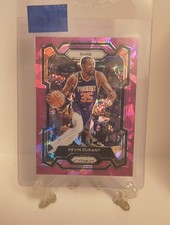 2023-24 Panini Prizm #5 Kevin Durant Prizms Pink Ice Basketball Card.