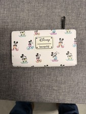 Loungefly Disney Mickey Mouse Pastel Logo Rainbow Flap Wallet