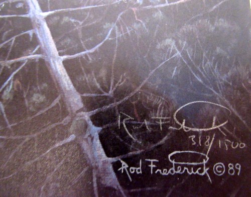 1989 DRUCK "KAUM FEDER" VON ROD FEDERICK SIGNIERT NUMMER 312/1800 ORIG (EZS003143) - Bild 11 von 11