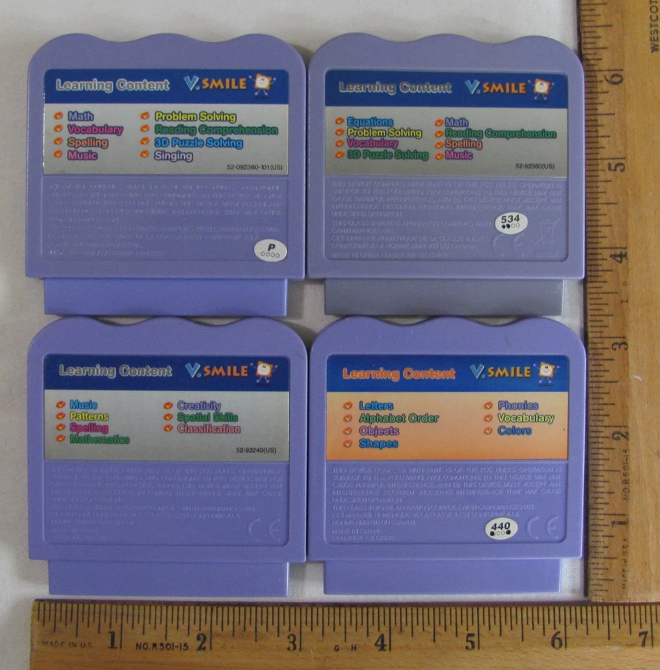 VTech V.Smile Cartridge Lot of 4 Games Cinderella Alph. Park Zayzoo Tests Good - Image 3 of 4