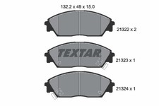Bremsbelagsatz Scheibenbremse TEXTAR 2132201 für MA CIVIC MB HONDA EC PRELUDE ED