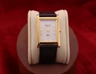 ⌚✨ Vintage Seiko Slim Quartz Gentlemen's White Dial ,Dark Brown Dress Watch