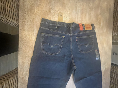 Levi's Men's Big & Tall Loose Tapered Dark Wash Denim Jeans Mid Rise