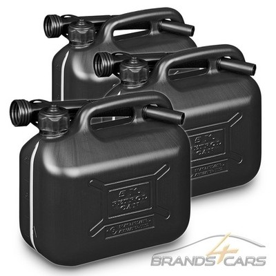 3er SET BENZINKANISTER 5L KRAFTSTOFFKANISTER RASENMÄHER MOTORSÄGE 5 LITER