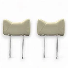 Headrests rabbit ear front beige faux leather for Mercedes W107 W114 W115 W116
