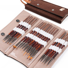 Golden Maple Miniature Paint Brushes – Professional Micro Detail Brush Set for M